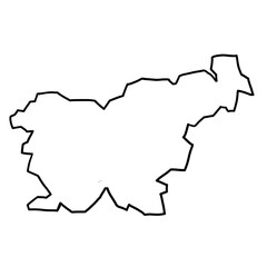 Slovenia map outline