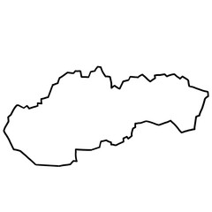 Slovakia map outline