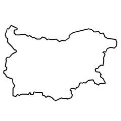 Bulgaria map outline