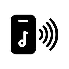 smartphone glyph icon