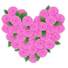 Pink rose watercolor painting, pink rose illustration, pink rose clipart