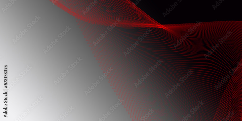 Wall mural abstract red background with lines - Wall murals