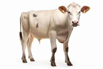 Cow, Cow Isolated In White, Cow In White Background