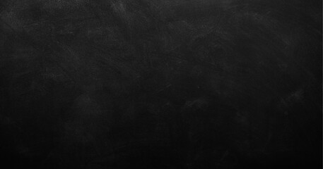 Fototapeta premium Horizontal Blackboard Wall. Vintage Grunge Surface Texture