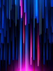 Neon pink and blue textured stripe lines background 