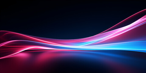 Neon pink and blue textured wave background 