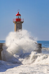 Storm waves over the Lighthouse