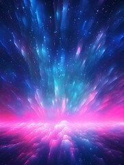 Neon pink and blue textured abstract background 