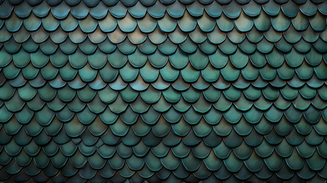 Mermaid Scales Watercolor Holographic rainbow squame background. generative ai