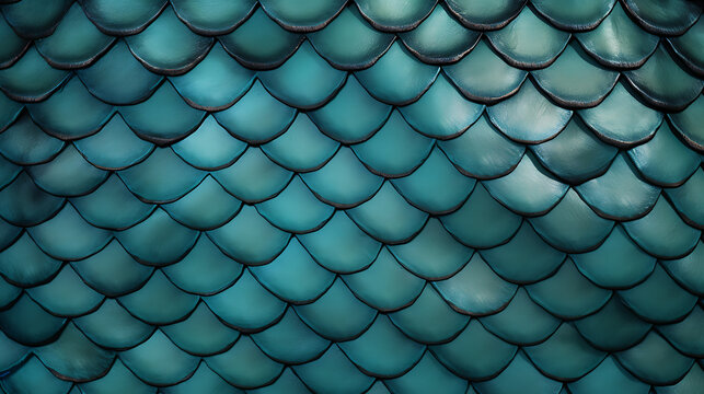 Mermaid Scales Watercolor Holographic rainbow squame background. generative ai