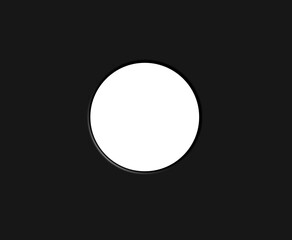 Black peephole, spyhole, loophole. 3d style with transparent background. Overlay.