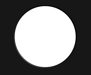 Black peephole, spyhole, loophole. 3d style with transparent background. Overlay.