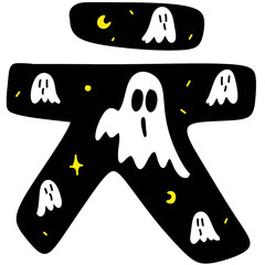 korean letter in halloween