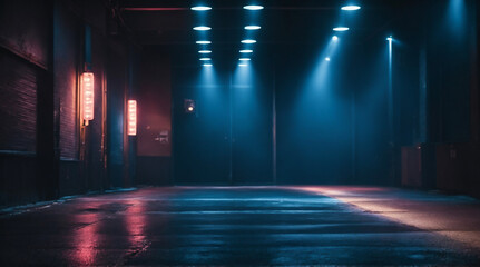 stage with spotlight