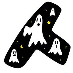 korean letter in halloween