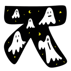 korean letter in halloween