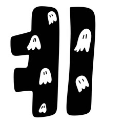 korean letter in halloween