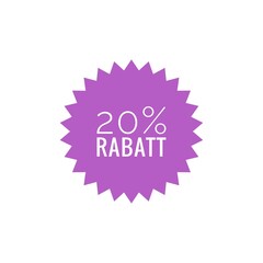20 Prozent Rabatt - Logo