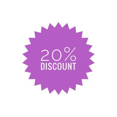 20 percent discount logo