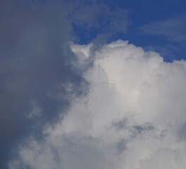 the clouds with blue sky