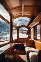 Naklejka premium interior of a train
