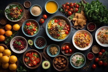 Fototapeta premium vegetables on a plate