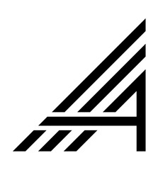 a letter logo. a letter italic logo