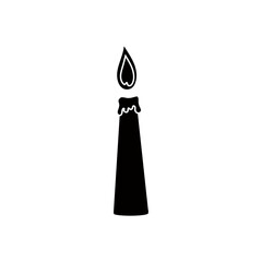 Candle icon vector. lighting illustration sign. Suppository symbol or logo.