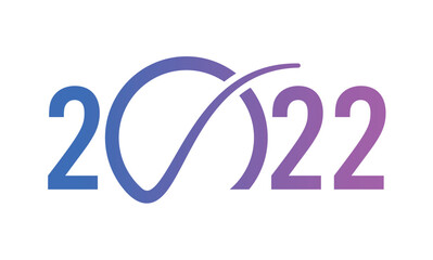 2022 logo. blue-purple gradient 2022 logo