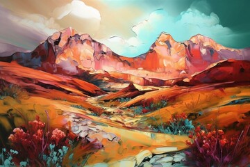 artistic landscapes on living canvases. Generative AI