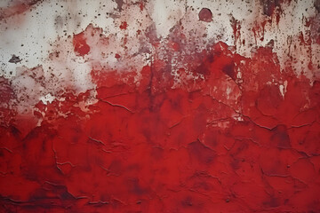 Red and white grunge concrete wall background