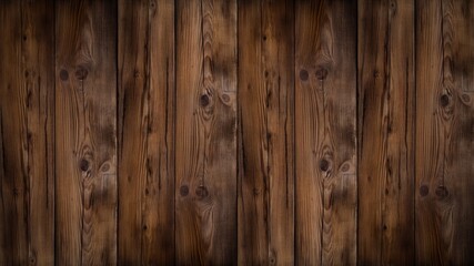 Old brown rustic dark grunge wooden timber wall or floor or table texture - wood background banner..