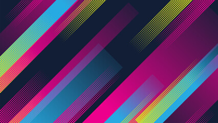 Abstract gradient color halftone vector background