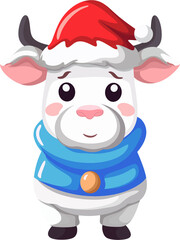 Fototapeta premium Christmas Cow