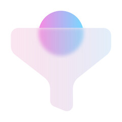 Filter Glassmorphism UI Icon Sign and Symbol Design Illustrator Png Svg	