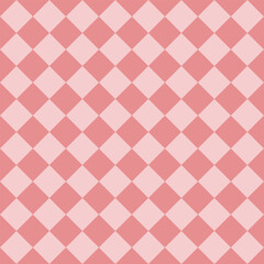 Fototapeta premium Pink checkbox pattern, geometric shape repeated ditsy pattern for fabric, wallpaper or wrap paper ceramic 