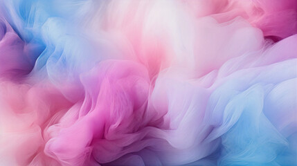 Multicolored cotton wool background, abstract fluffy soft colored cotton wool texture. Generative AI