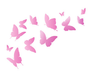 Fototapeta na wymiar butterfly and flowers foil gradint watercolor