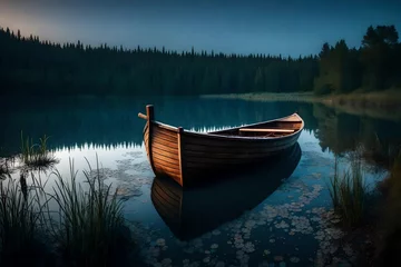 Foto op Canvas canoe on lake © zooriii arts