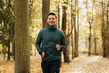 Sports day during the week, training during the cold season in winter. Sports warm clothes and thermal socks for running.