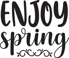 Enjoy spring svg design