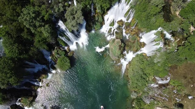 Beautiful waterfall in the forest 