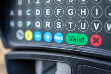 Image of panel with letters focusing attention on concept of being Valid