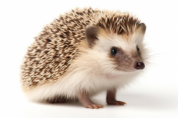 Hedgehog, Hedgehog Isolated On White, Hedgehog On White Background, Hedgehog On White Background