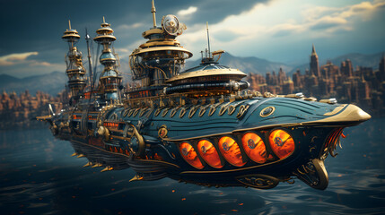 Obraz premium ship in the harbor