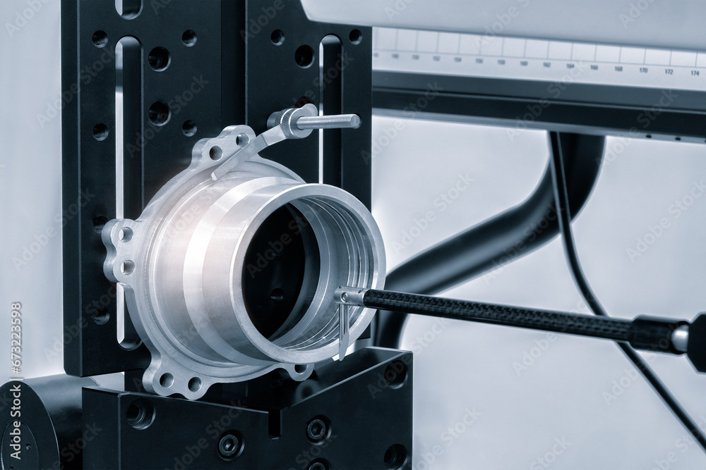 Poster quality control on milling cnc machine, coordinate measuring machine, quality control machine