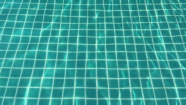 Energetic move of light and wave in swimming pool.