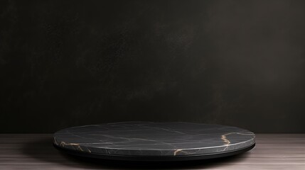 Obraz premium Design Excellence, Black Marble Background with Luxurious Golden Veins