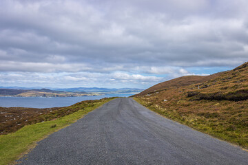 Largatreany, Ireland - September 3 2023 "Wild Atlantic Way scenic road - Horn Head Point"