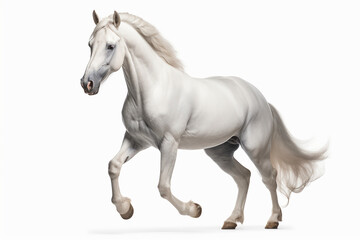 Horse, White Horse, Horse Isolated On White, Horse In White Background, Horse On White Background